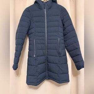 Abercrombie & Fitch Long Stretch Lightweight Puffer Jacket Women's Size XS